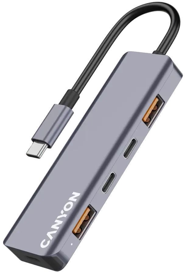 USB-хаб Canyon DS-18 5in1 USB-C Grey (CNS-TDS18) фото1