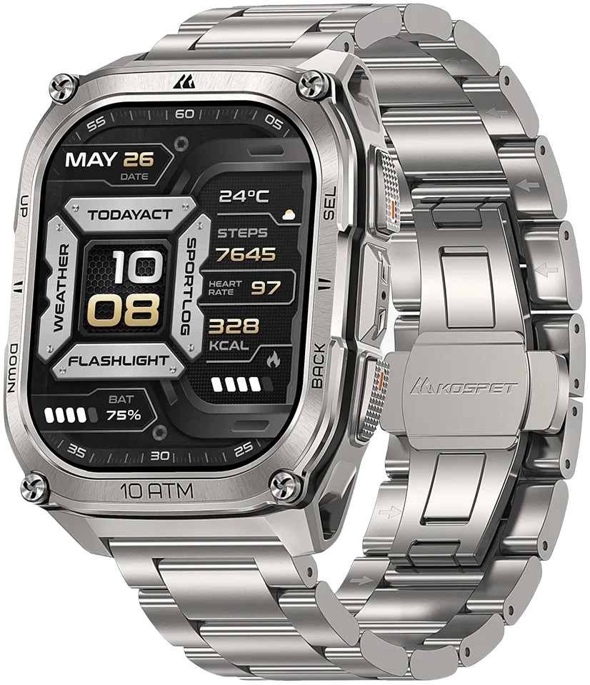 Смарт-часы Kospet Tank M4 SE Silver фото1