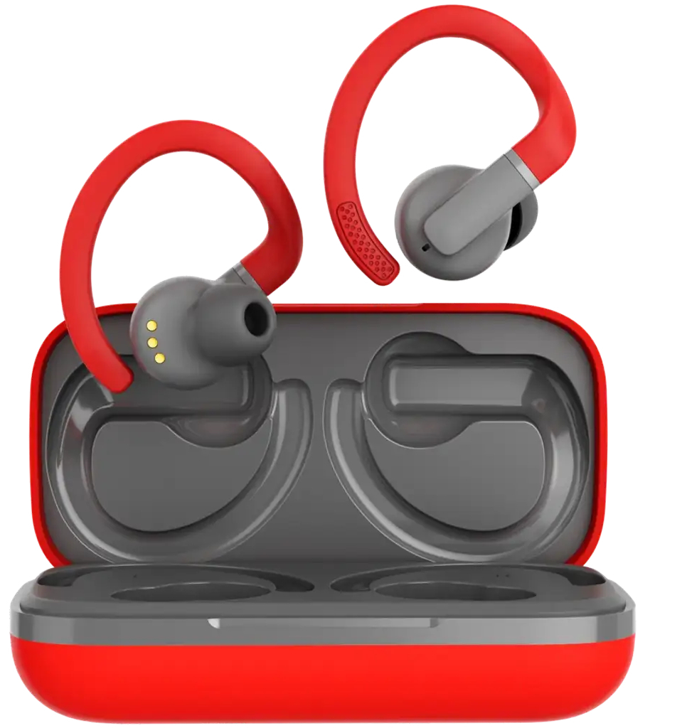 Наушники Canyon OnRun 11 Sport Wireless charge Red (CNS-TWS11R)
