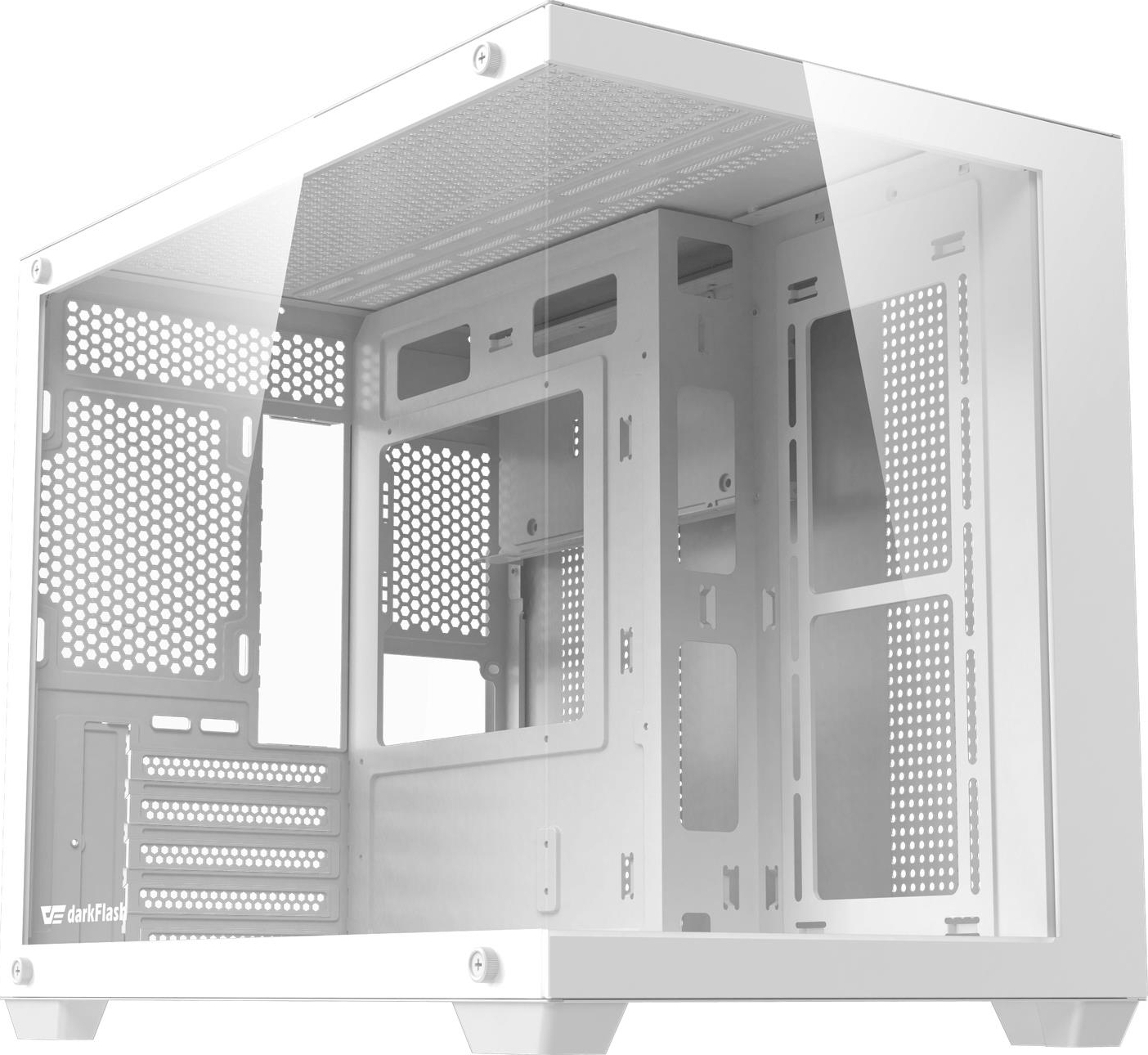 Корпус DARK FLASH B275 PRO mATX без БП White (B275_PRO_WHITE) фото1