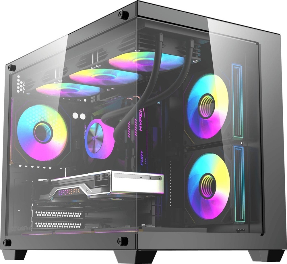 Корпус DARK FLASH B275 PRO mATX без БП Black (B275_PRO_BLACK) фото1