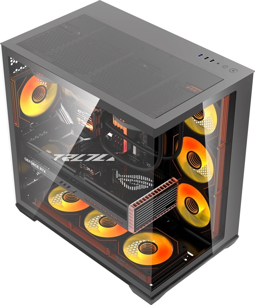 Корпус DARK FLASH C280 EATX без БЖ Black (C280_BLACK) фото1