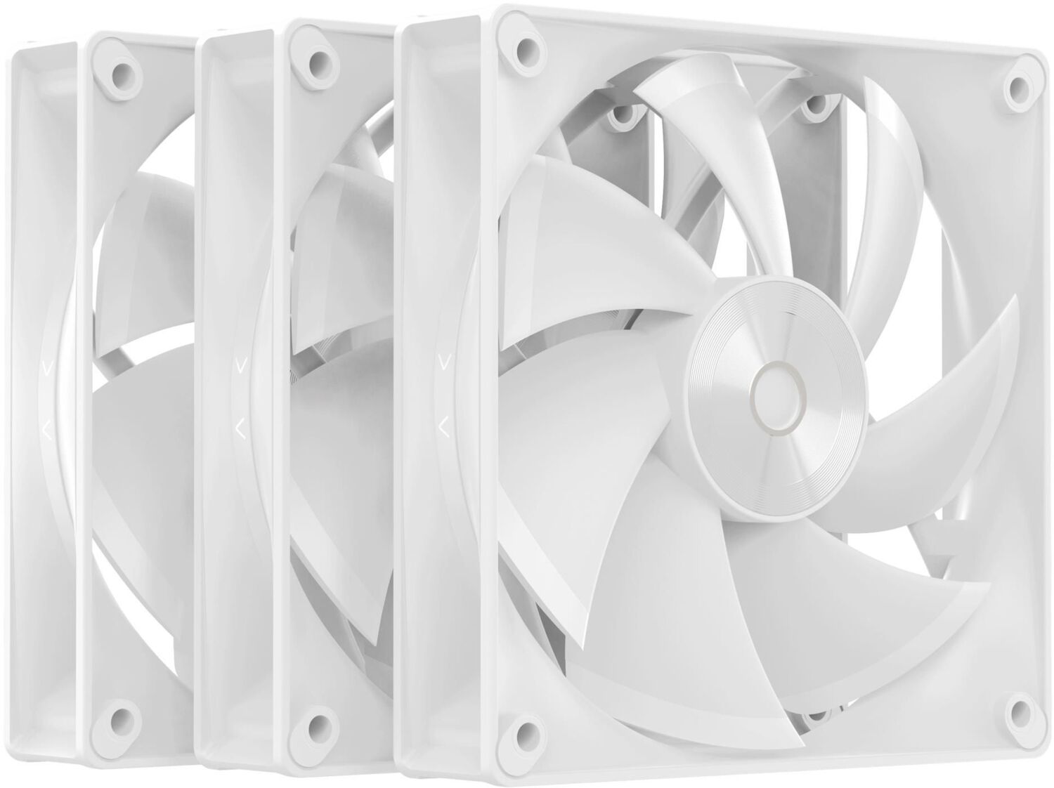 Набор вентиляторов OCYPUS DELTA F12 120мм 3 IN 1 White (DELTA-F12-WH3NM00X-GL)