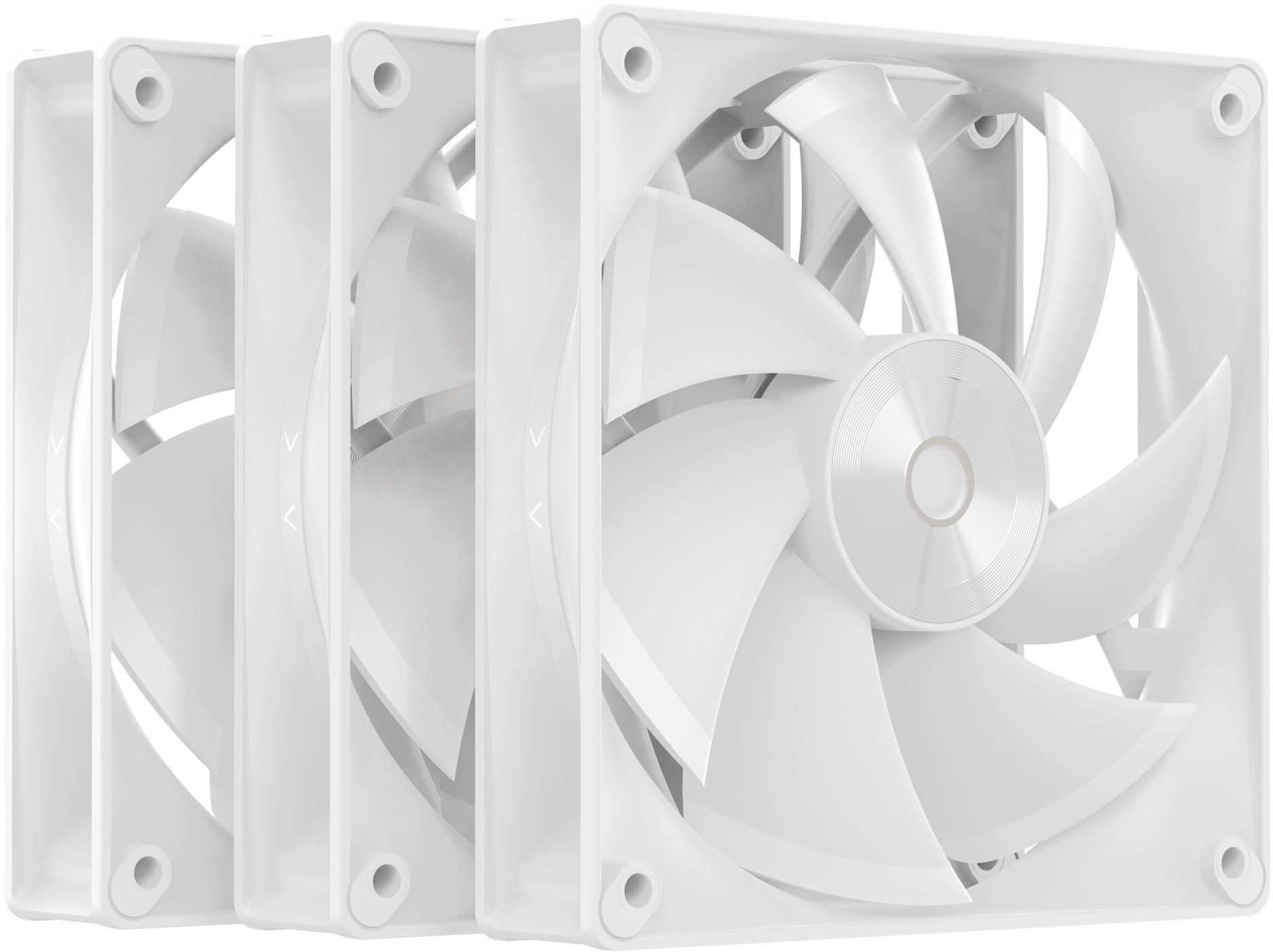 Набор вентиляторов OCYPUS DELTA F12 120мм 3 IN 1 White (DELTA-F12-WH3NM00X-GL) фото1