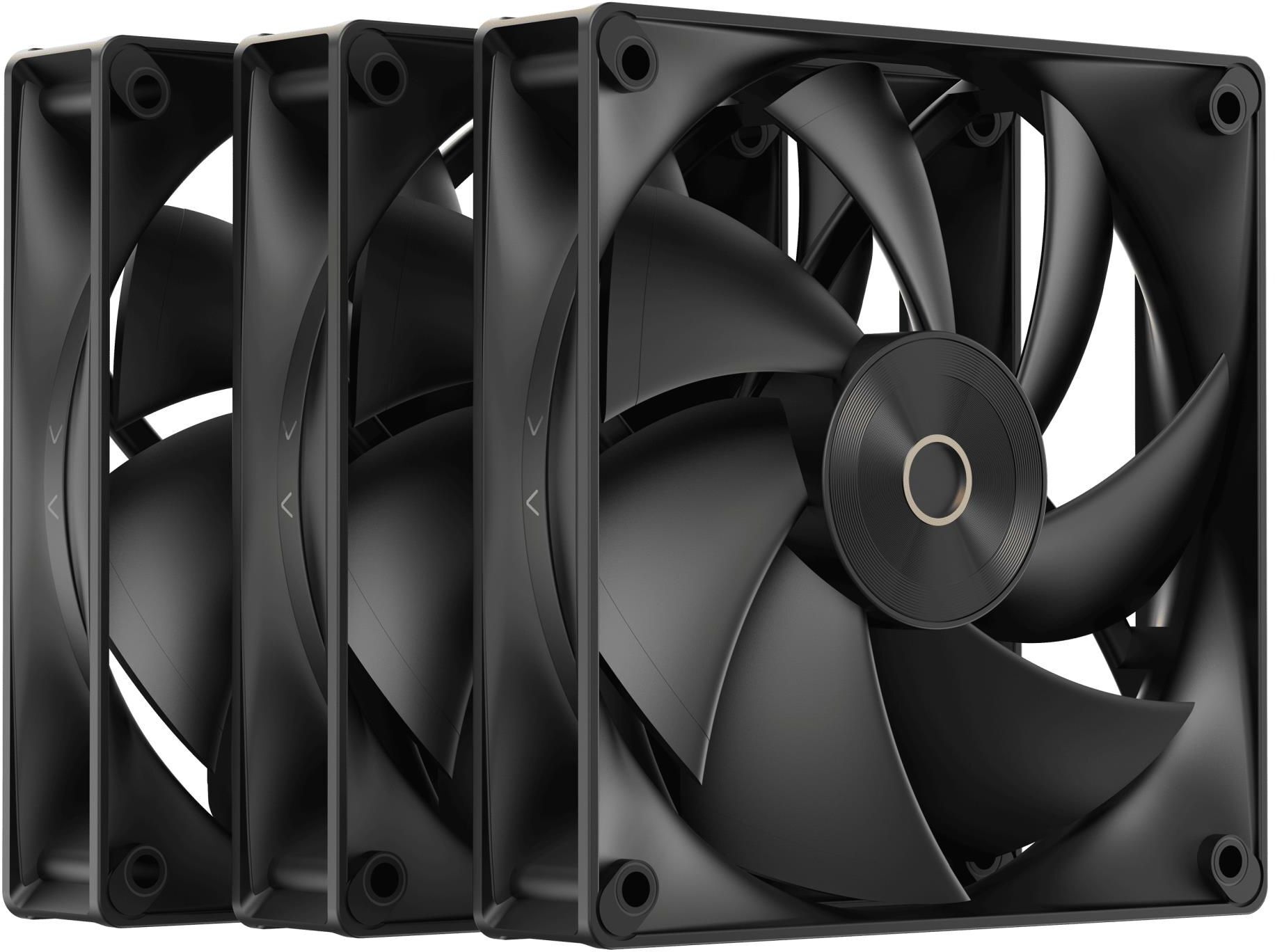 Набор вентиляторов OCYPUS DELTA F12 120мм 3 IN 1 Black (DELTA-F12-BK3NM00X-GL) фото1