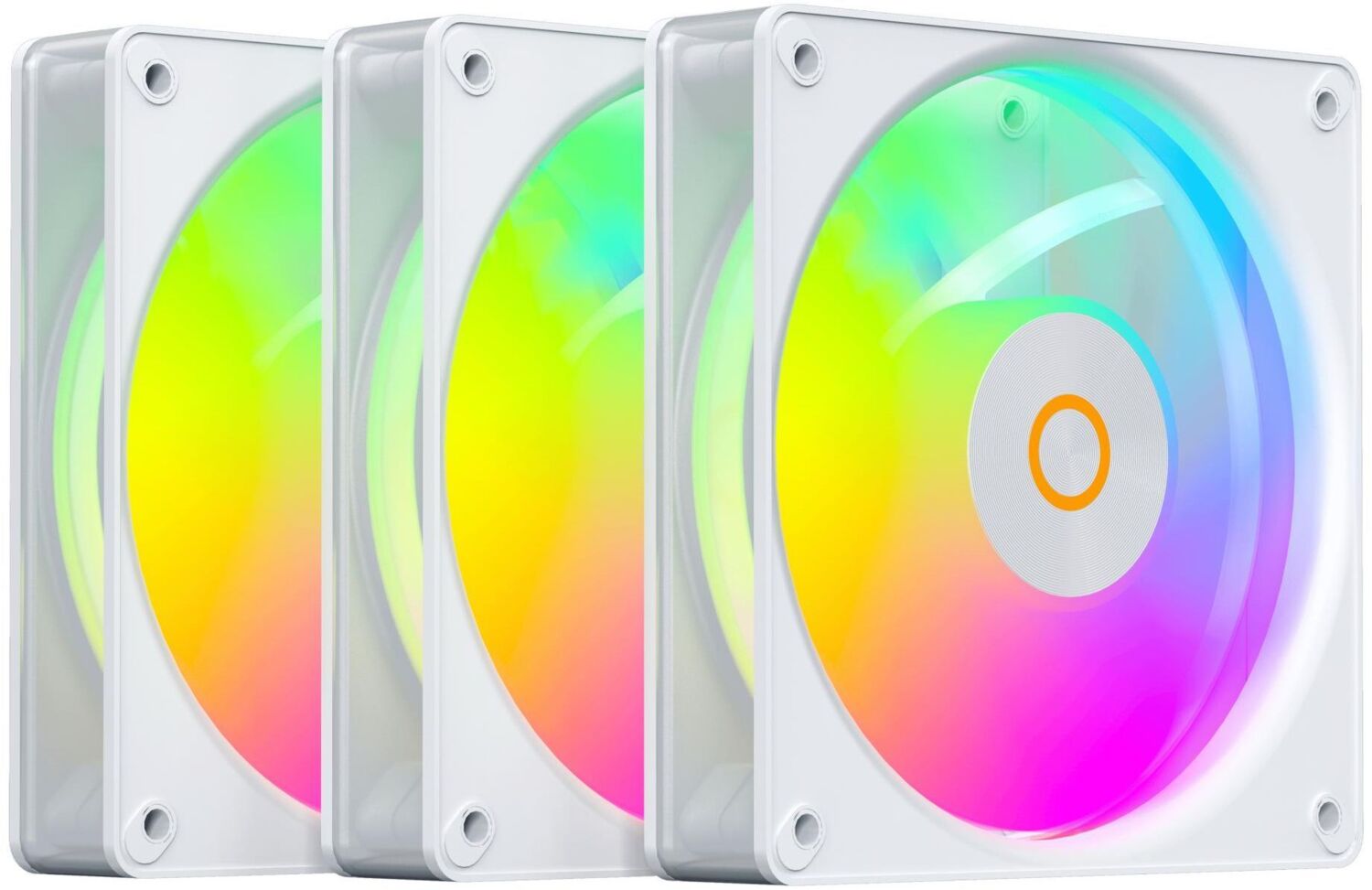 Набор вентиляторов OCYPUS GAMMA F12 ELITE WH ARGB 120мм 3 IN 1 (GAMMA-F12-WH3AM00E-GL)