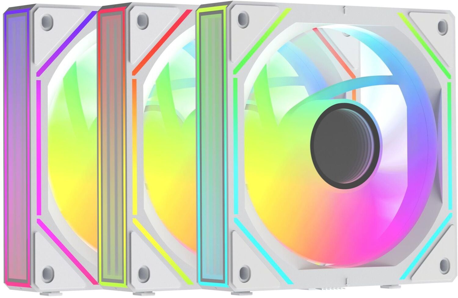 Набор вентиляторов OCYPUS GAMMA F12 UNI WH ARGB 120мм 3 IN 1 (GAMMA-F12-WH3AM00U-GL)