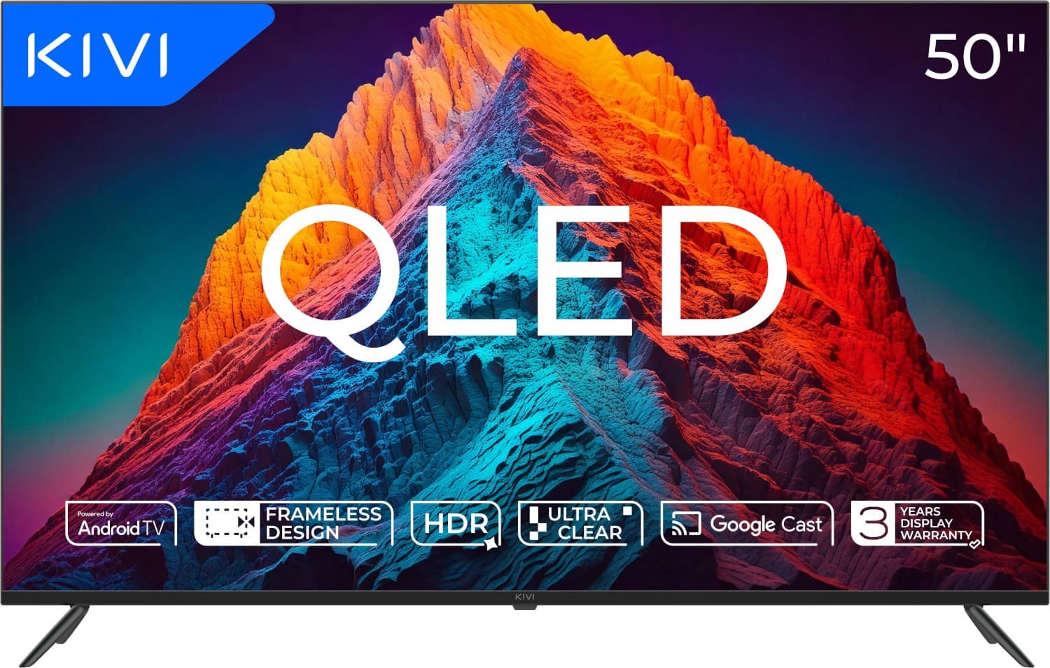 Телевізор Kivi QLED 50U770QB фото1