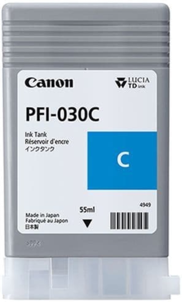 Картридж струйный CANON PFI-030 Cyan (3490C001) фото1