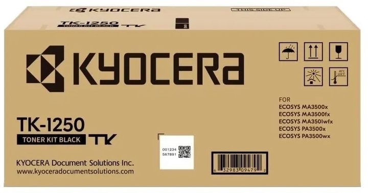 Тонер-картридж лазерний Kyocera TK-1250 Black (1T0C3H0NL0) фото1
