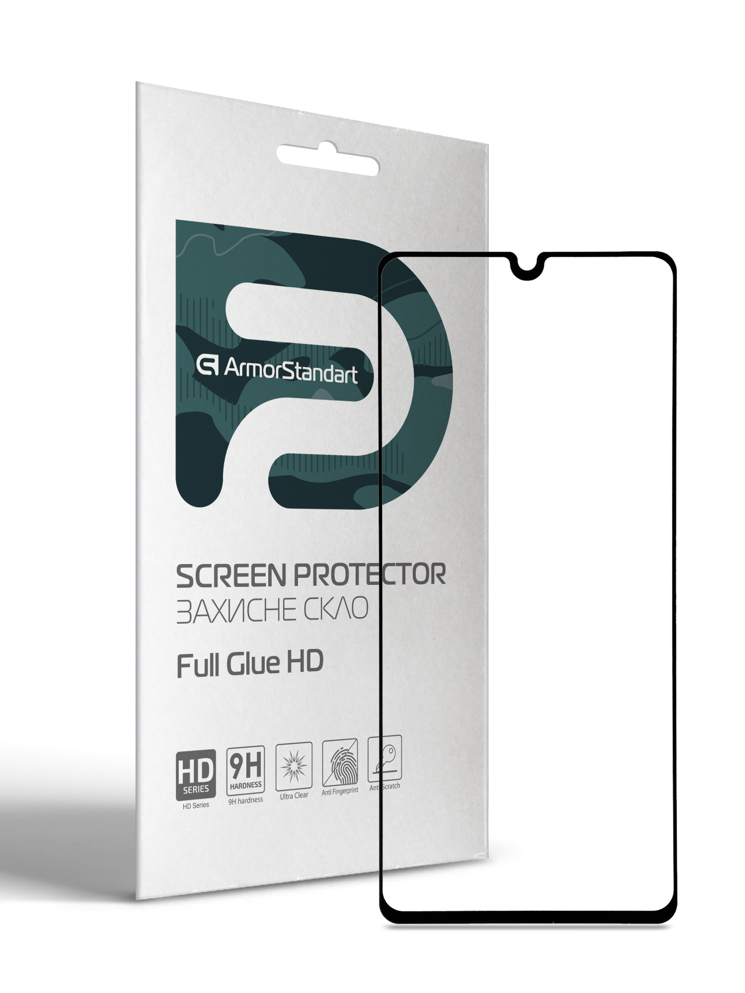Защитное стекло ArmorStandart Full Glue HD для Samsung A41 (A415) Black (ARM58305) фото1