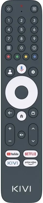 Пульт ДК KIVI RC-45 Android TV, Bluetooth, Black (7601-ZC4520-0244KVVK) фото1