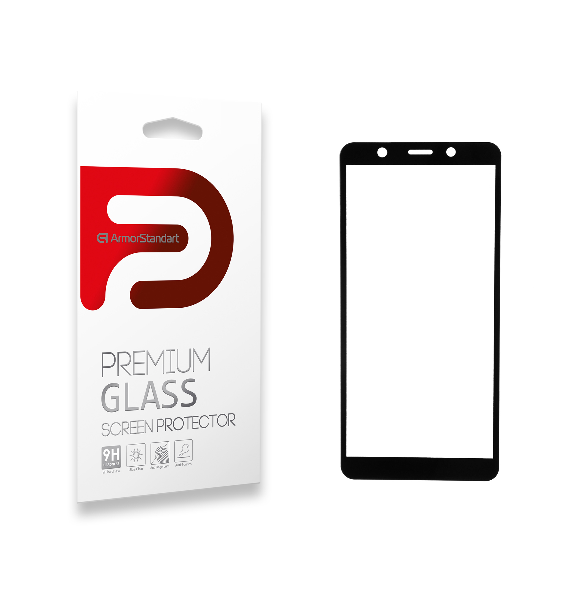 Защитное стекло ArmorStandart Full Glue для Tecno POP 3 (BB2) Black (ARM57585) фото1