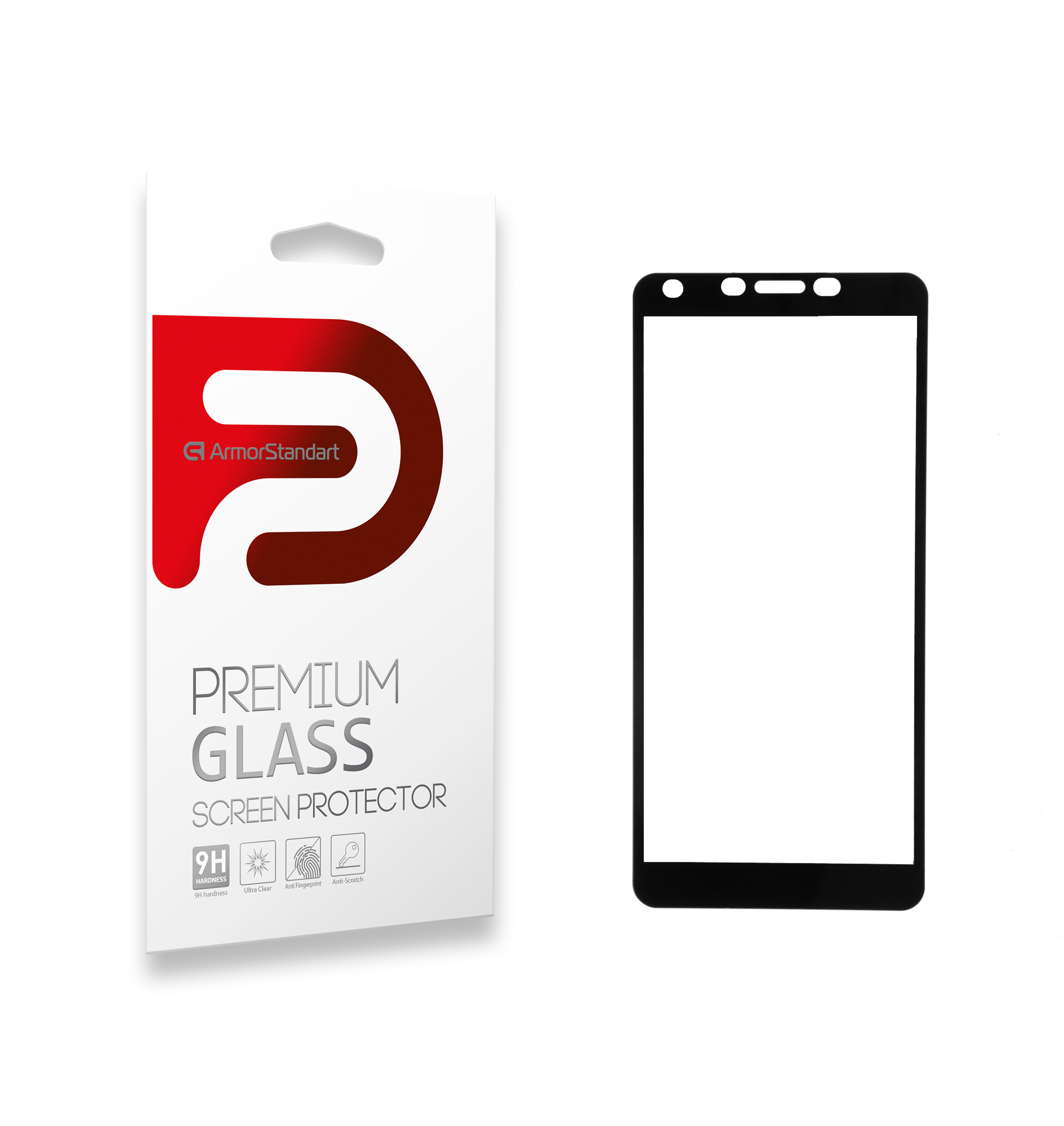 Защитное стекло ArmorStandart Full Glue для Tecno POP 2F (B1F) Black (ARM57584) фото1
