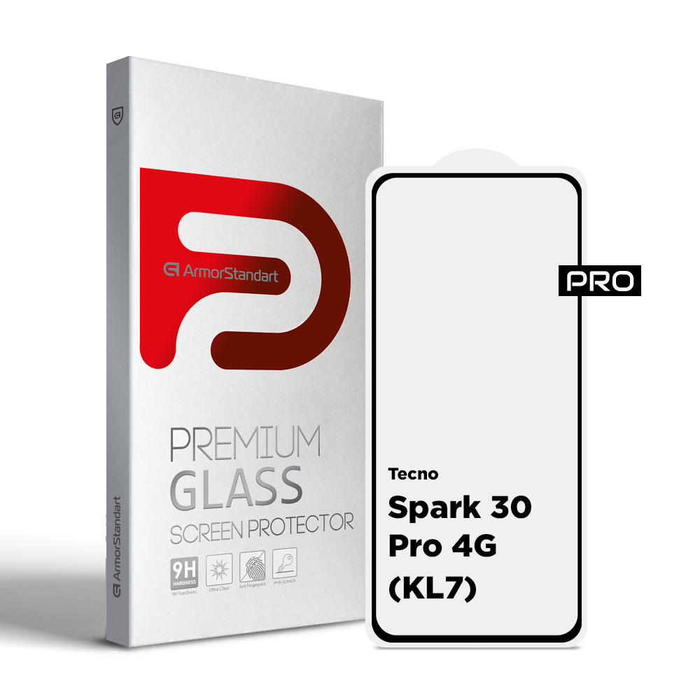 Защитное стекло ArmorStandart Pro для Tecno Spark 30 Pro 4G (KL7) (ARM83308) фото1