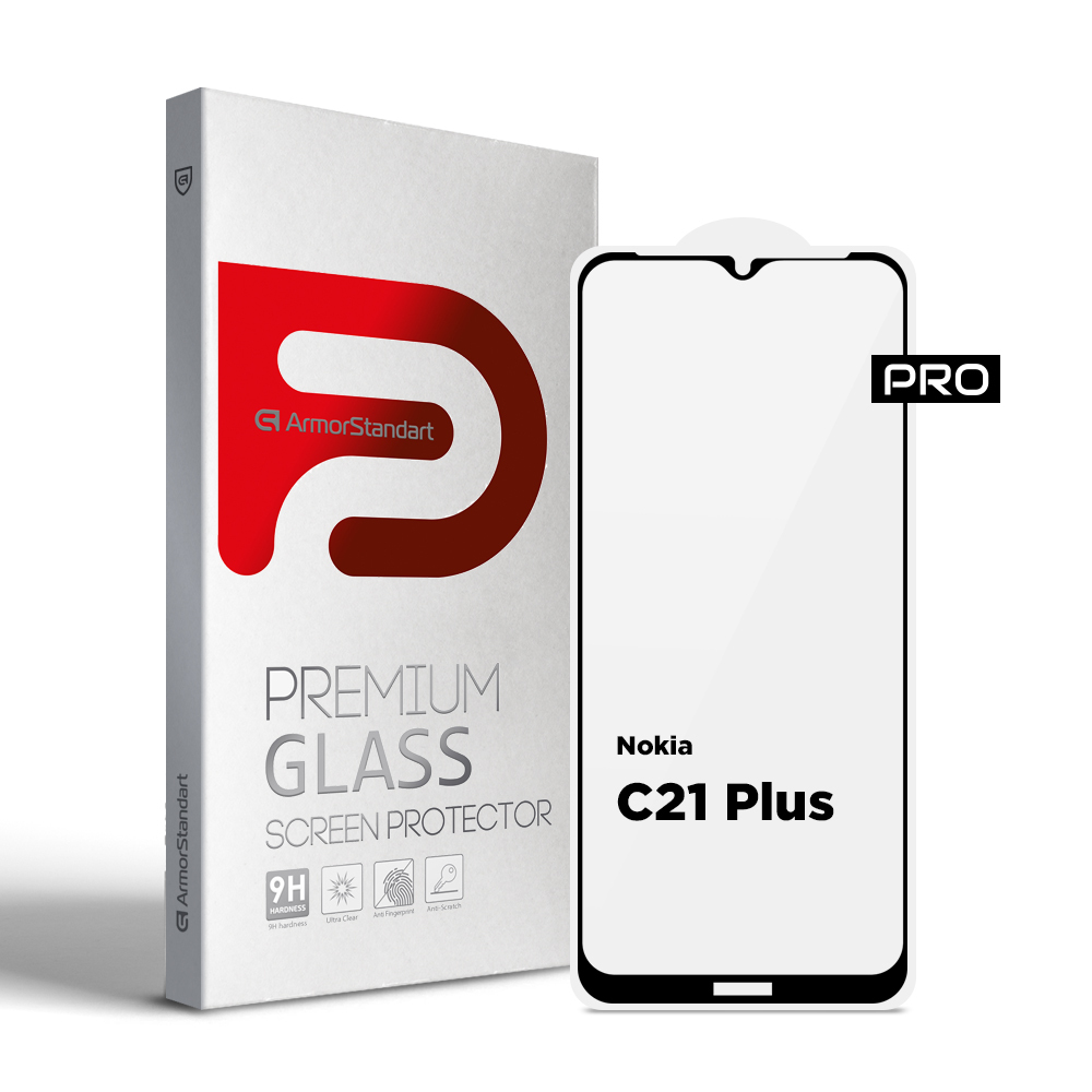 Защитное стекло ArmorStandart Pro для Nokia C21 Plus (ARM62198) фото1