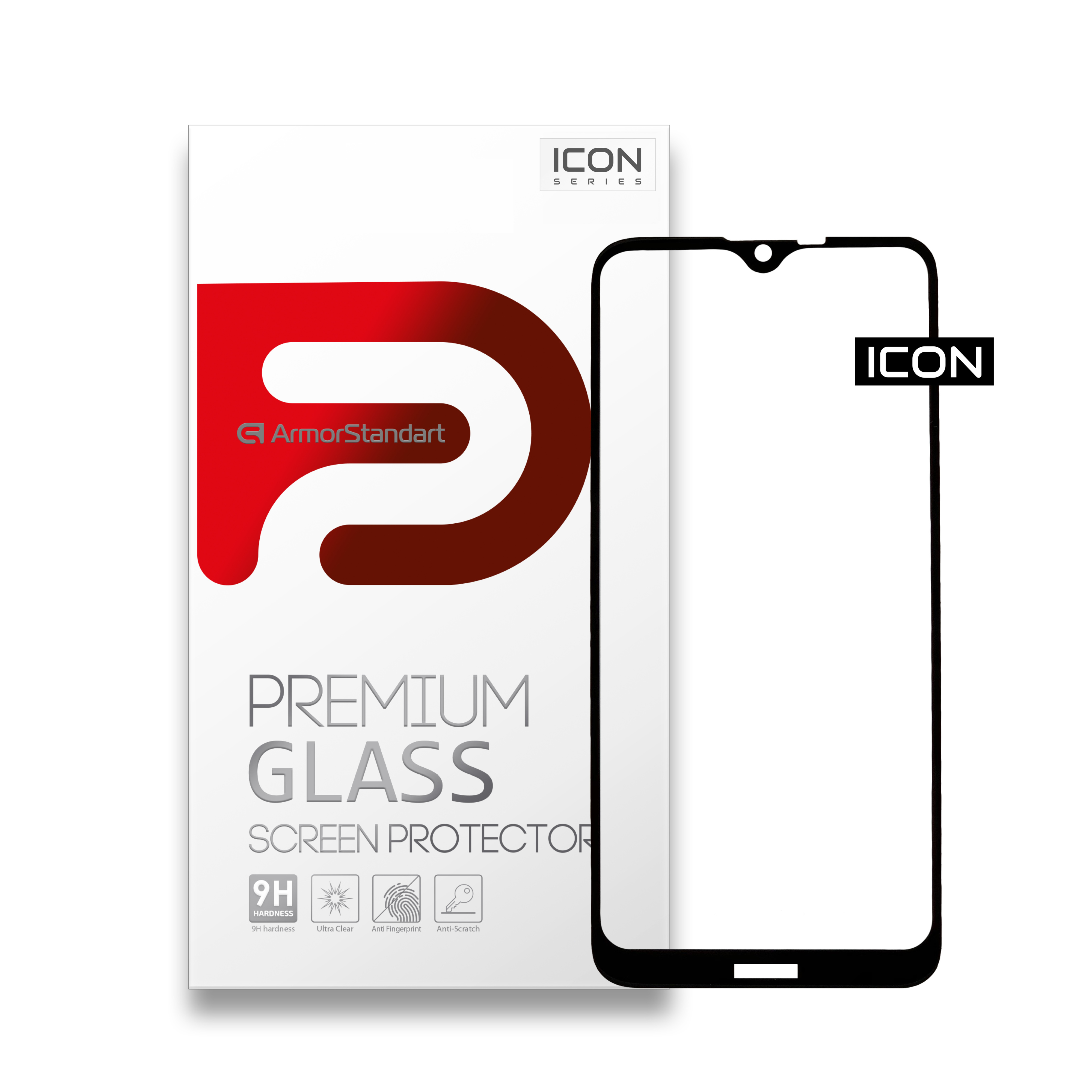 Защитное стекло ArmorStandart Icon для Nokia 2.3 (ARM56154-GIC-BK) фото1