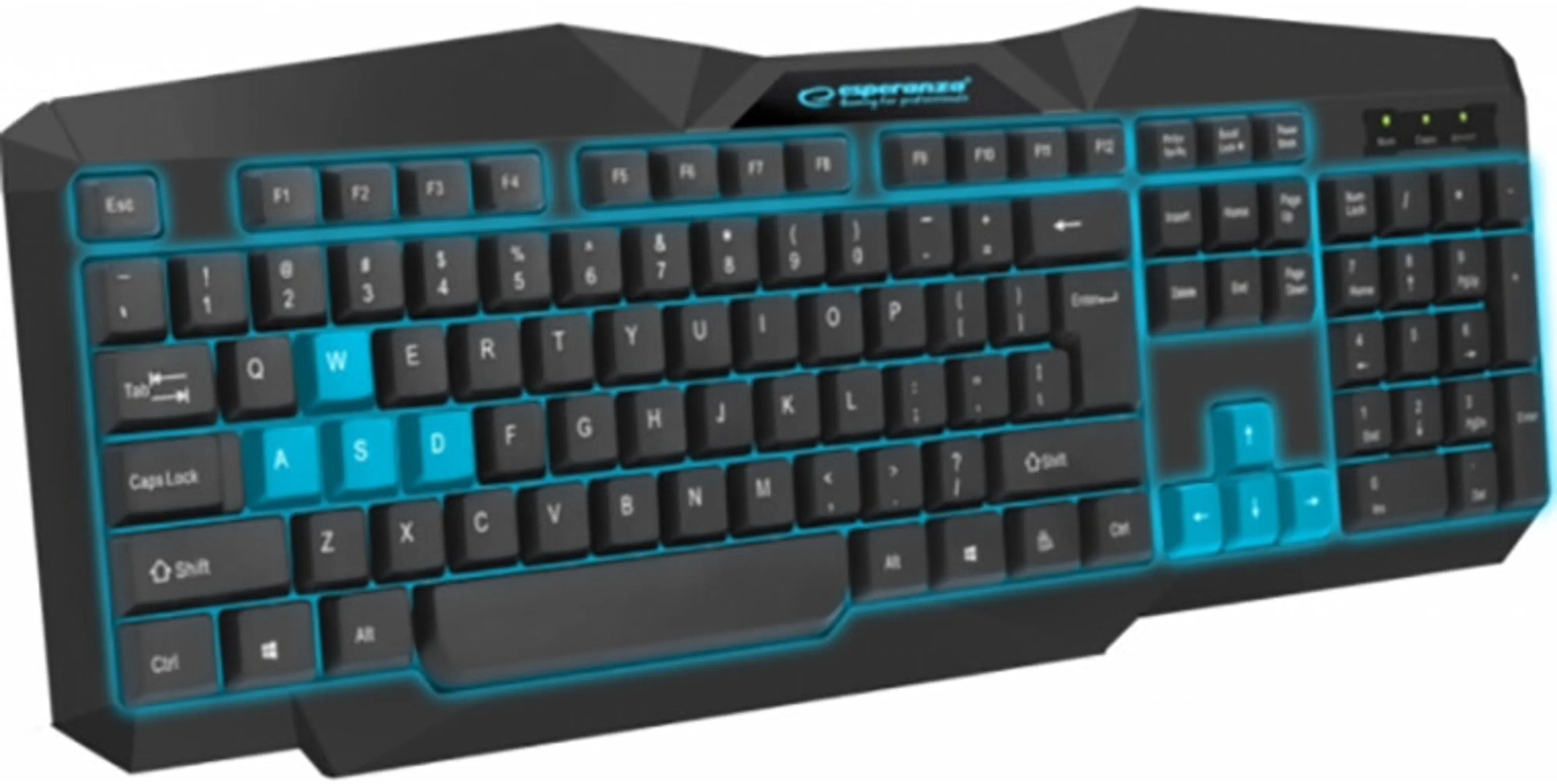 Игровая клавиатура ESPERANZA EGK201 Blue USB LED (EGK201BUA) фото1