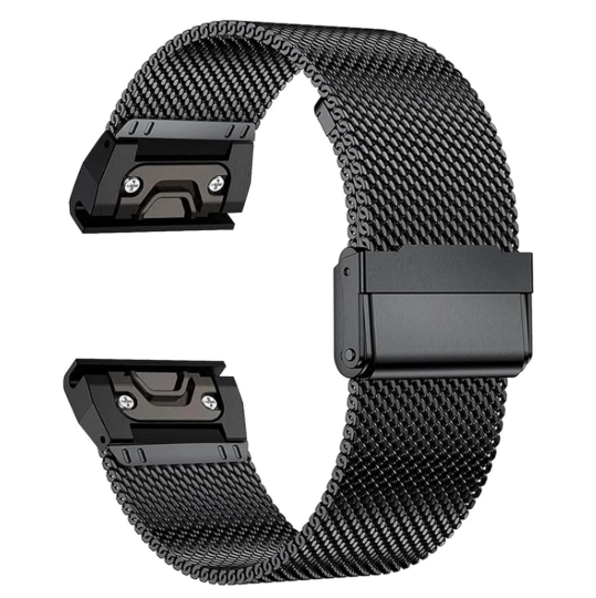 Ремешок ArmorStandart Flat Milanese для Garmin 20 mm Black (ARM85728) фото1