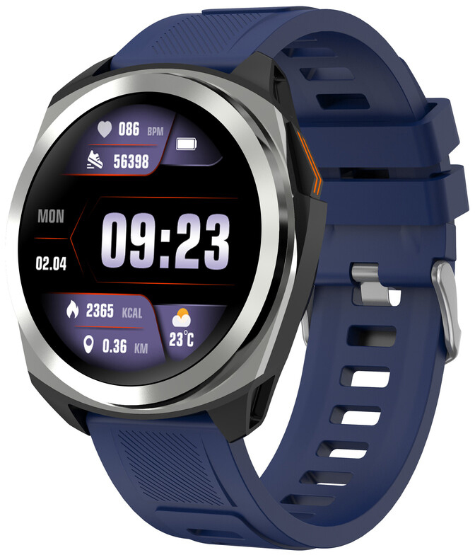 Смарт-часы Canyon Maveric SW-83 GPS Silver Blue (CNS-SW83SS) фото1