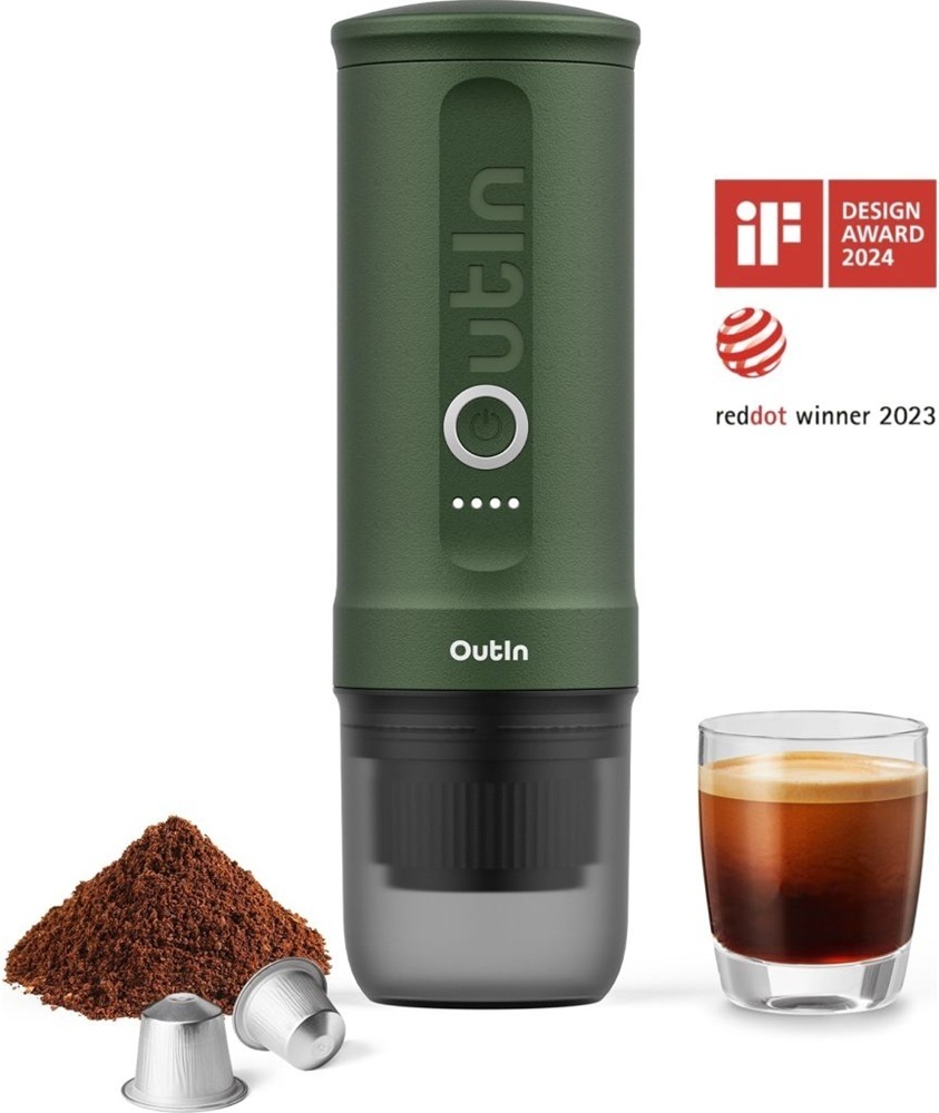 Портативная кофеварка Outin Forest Green (OTEM-01-FG)