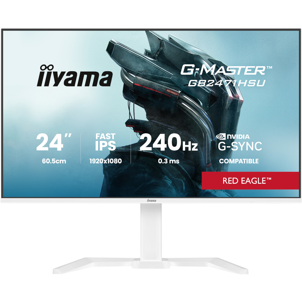 Монітор 23.8" IIYAMA G-Master GB2471HSU-W1 (GB2471HSU-W1) фото1