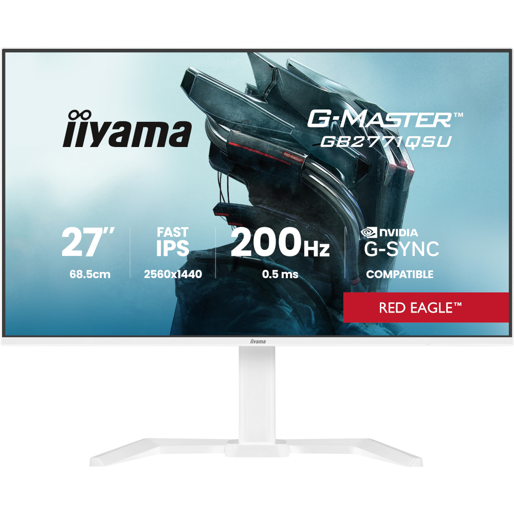Монітор 27" IIYAMA G-Master GB2771QSU-W1 (GB2771QSU-W1) фото1