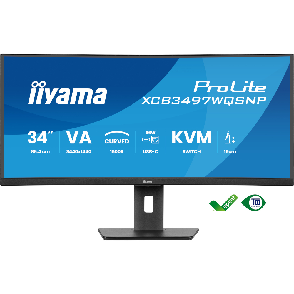 Монітор 34.1" IIYAMA ProLite XCB3497WQSNP-B1 (XCB3497WQSNP-B1) фото1