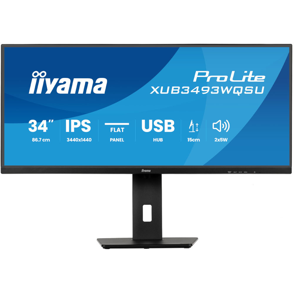 Монітор 34" IIYAMA ProLite XUB3493WQSU-B6 (XUB3493WQSU-B6) фото1