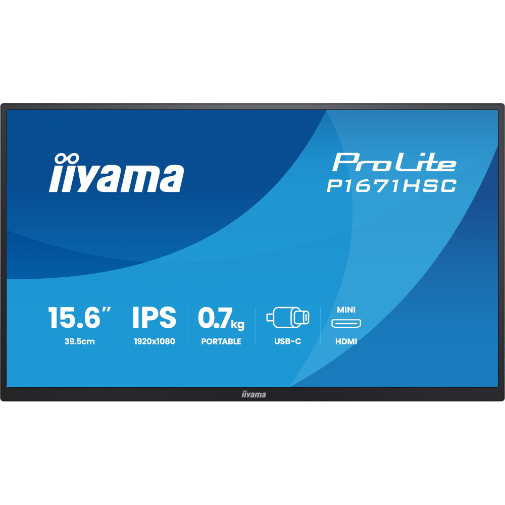 Монітор 15.6" IIYAMA ProLite P1671HSC-B1 (P1671HSC-B1) фото1