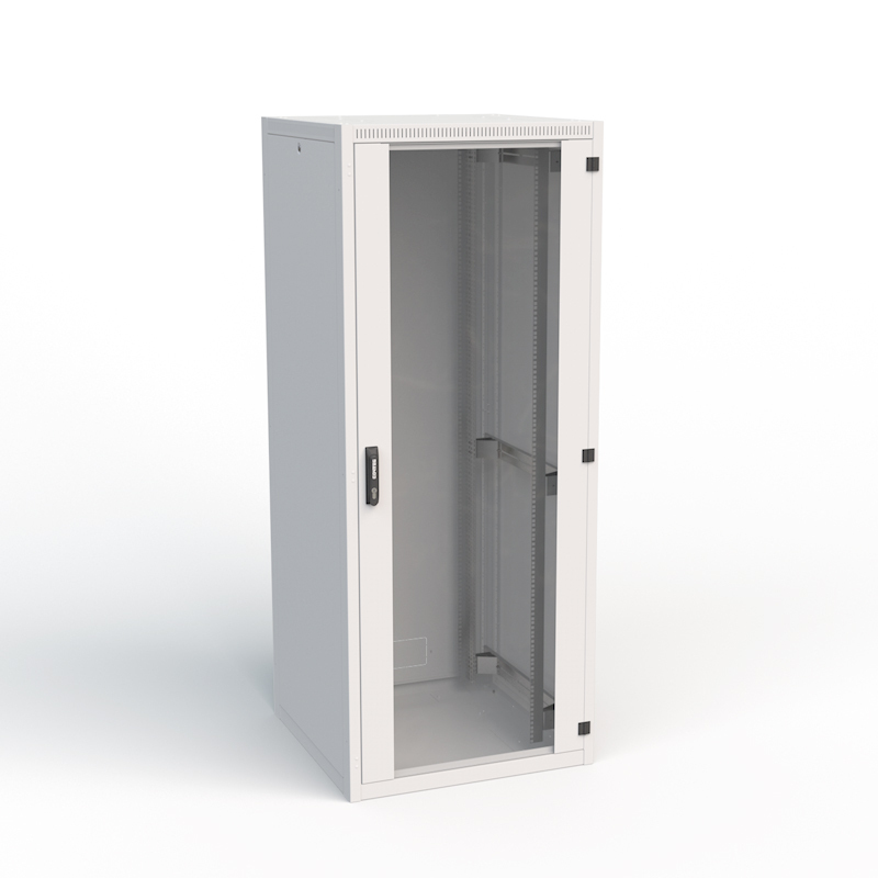 Шафа підлогова CONTEG iSEVEN 19" 27U 600x800 RAL7035 (RI7-27-60/80) фото1