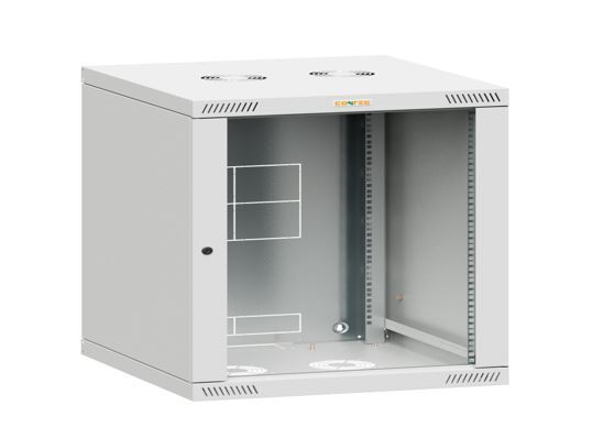 Шафа настінна CONTEG RQN 19" 18U 600x600 RAL7035 (RQN-18-60/60) фото1