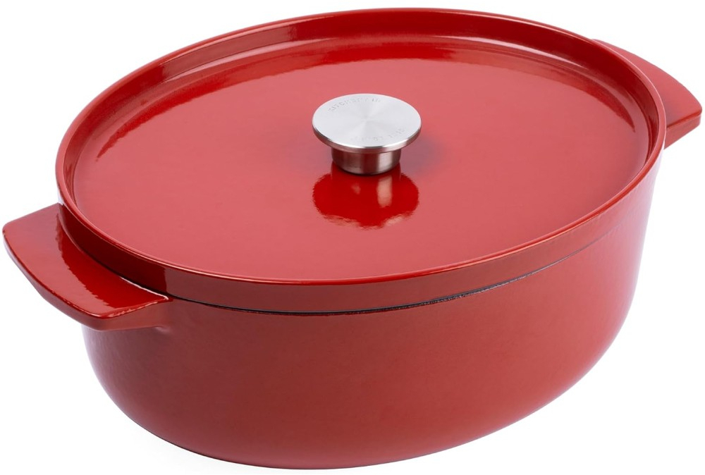 Гусятница чугунная с крышкой KitchenAid, 30 см, 5,6 л (CC006063-001) фото1