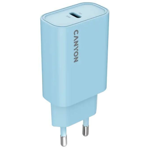

Сетевое зарядное устройство Canyon OnCharge 30CL Max Power 30W 1xPD EU Light Blue (CNE-CHA30CLLBL)
