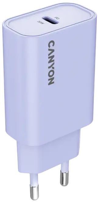 Сетевое зарядное устройство Canyon OnCharge 30CL Max Power 30W 1xPD EU Purple (CNE-CHA30CLPU) фото1