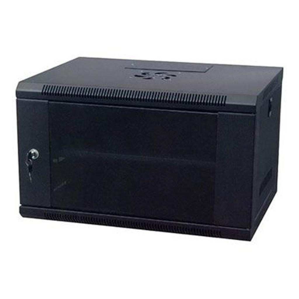 Шафа настінна KINGDA 19" 15U 600x450 RAL9004 (KD-007-6415) фото1