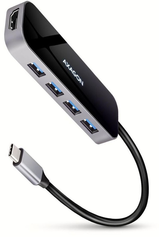 Концентратор Axagon USB-C 6IN1 0.2M (HMC-6H4A) фото1