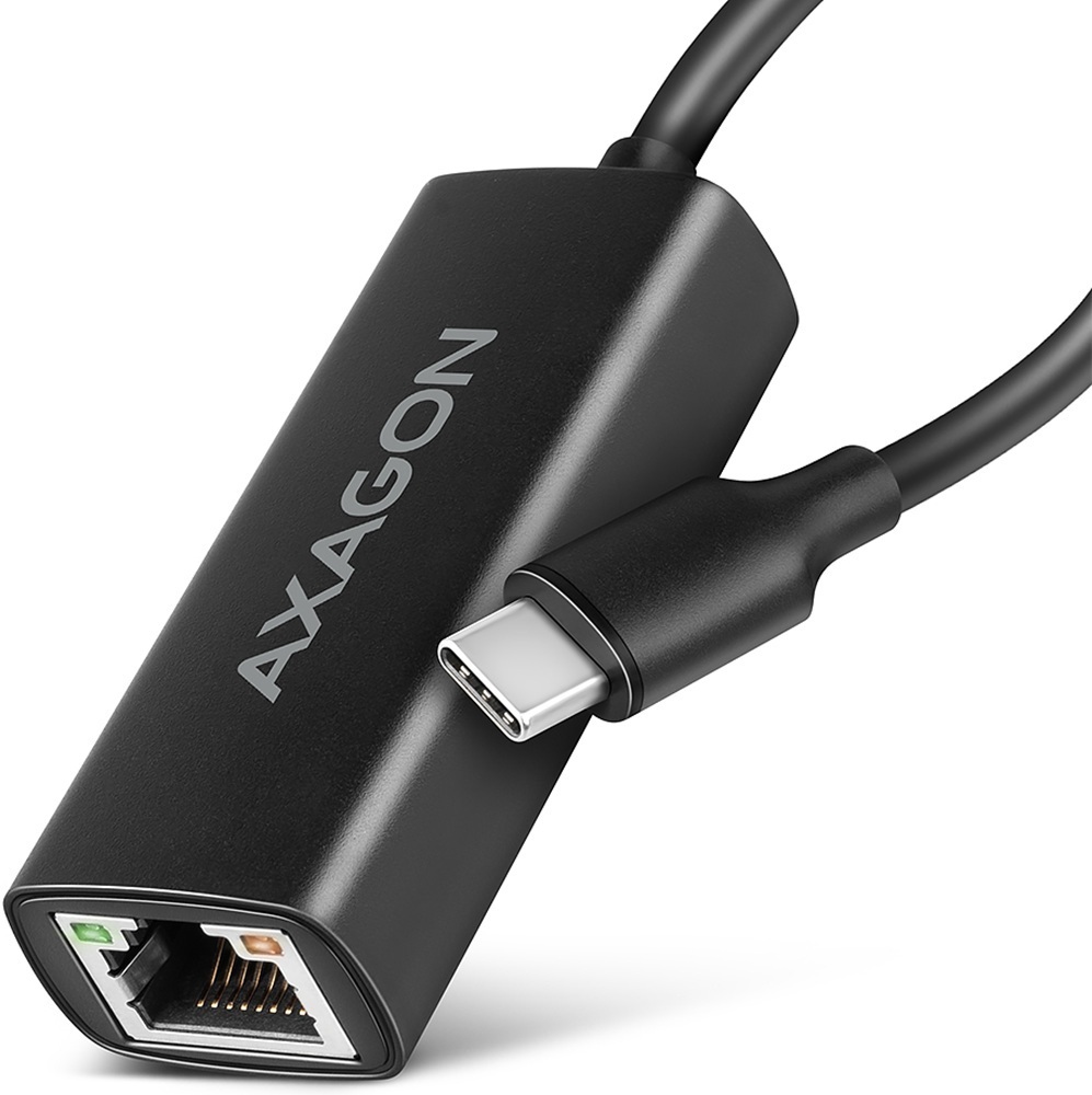 Мережевий адаптер Axagon ADE-ARC USB-C 1 gigabit, чорний фото1