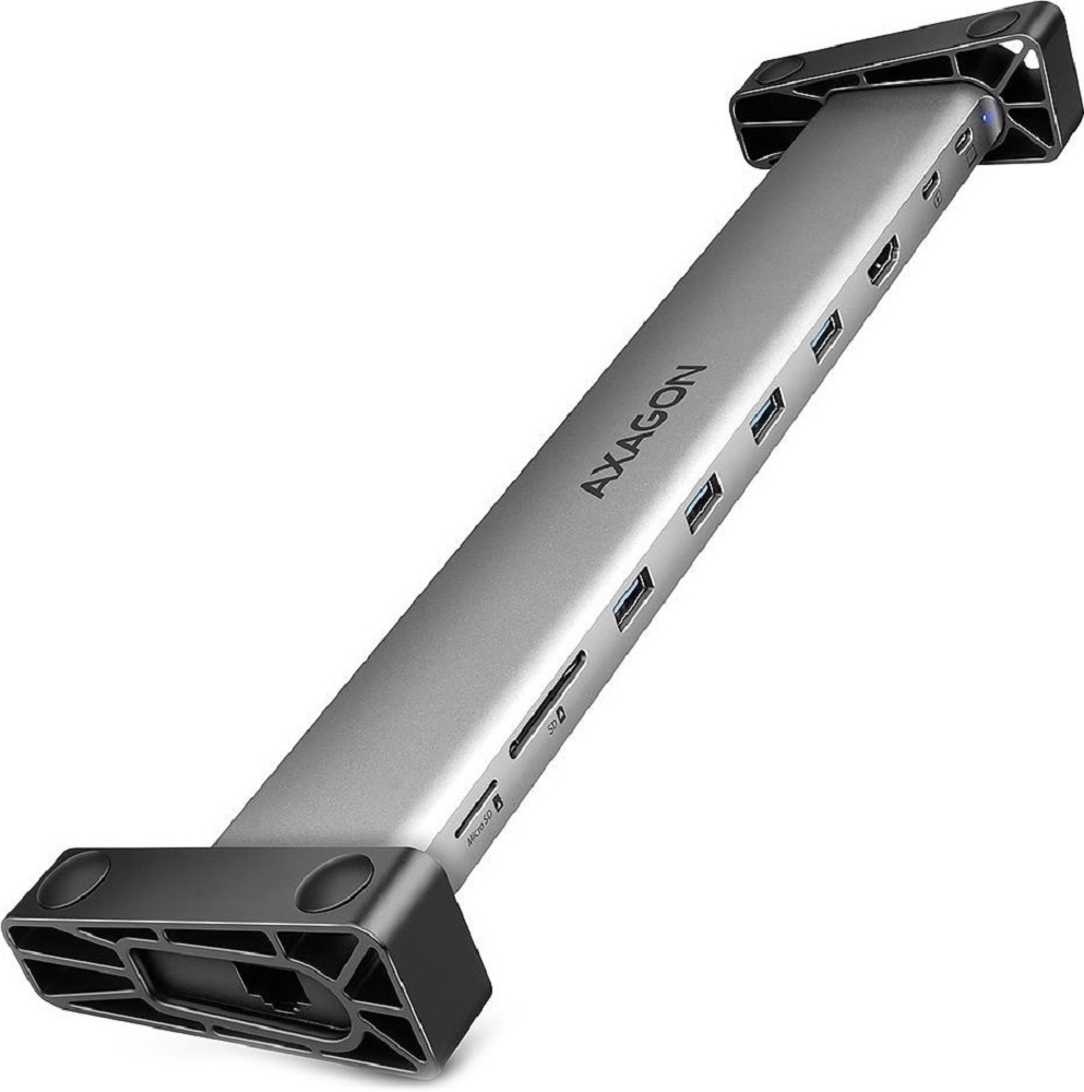Хаб концентратор Axagon USB-C 5Гбит/с 9in1 hub, серый (HMC-10HLS) фото1