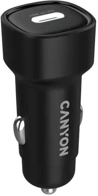 Автомобильное зарядное устройство Canyon OnDrive 30 PD 30W USB-C Black (CNE-CCABR2C) фото1