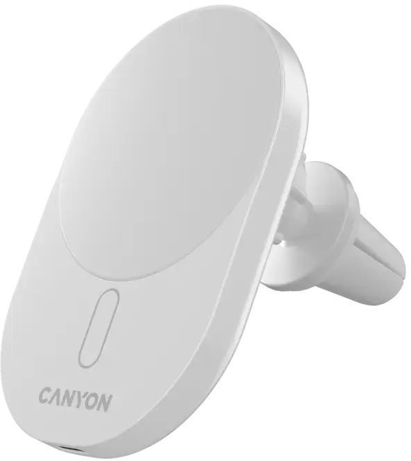 Автомобильное зарядное устройство Canyon OnGrip 105 15W Qi2 Wireless White (CNS-CCH105W) фото1