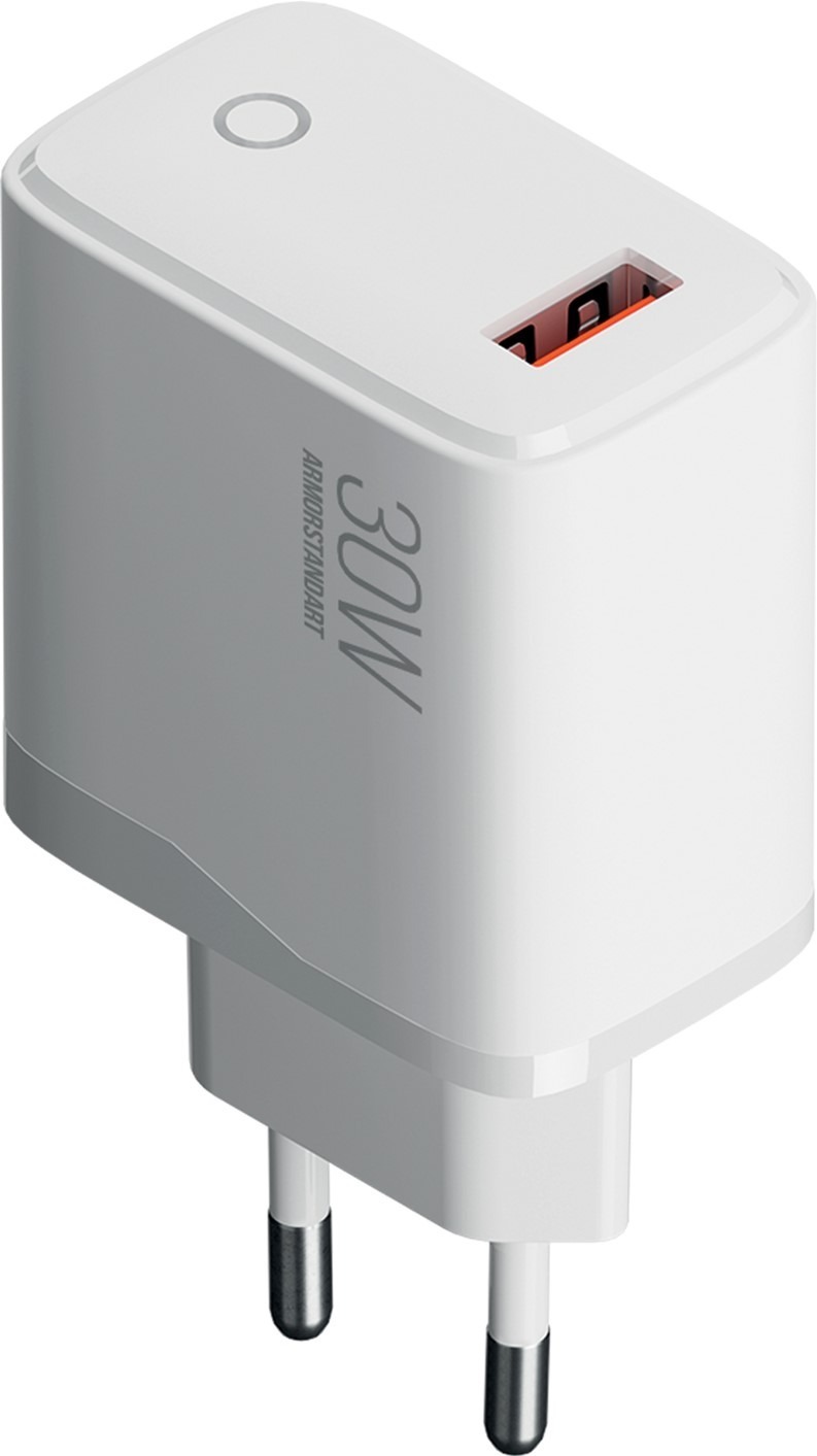 Мережевий зарядний пристрій ArmorStandart AR013 USB-A 30W White (ARM84424) фото1