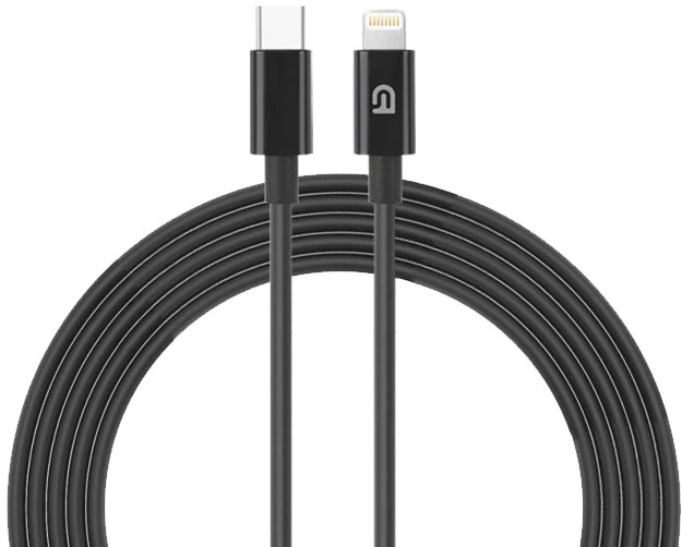 Кабель ArmorStandart AMQGJ2B Lightning to USB-C Cable 1m black (ARM64293) фото1