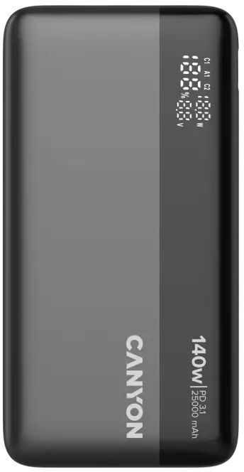 Портативний акумулятор Canyon PB-240 25000mAh PD140W Dark Grey (CNS-CPB240) фото1