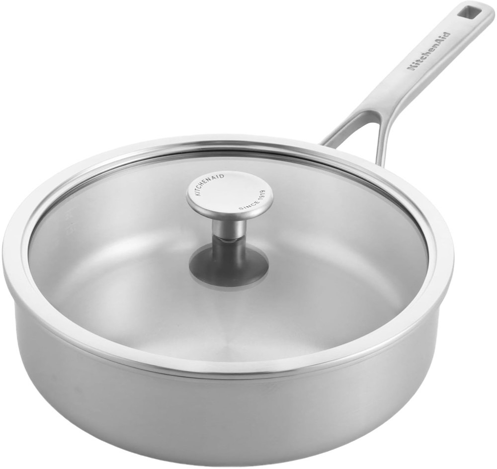 Сотейник з кришкою KitchenAid MSS, 24 см, 3,1 л (CC003251-001) фото1