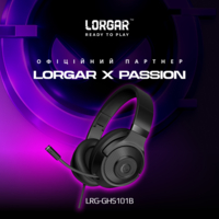 Игровая гарнитура Lorgar Noah 101 Gaming Headset Black (LRG-GHS101B)
