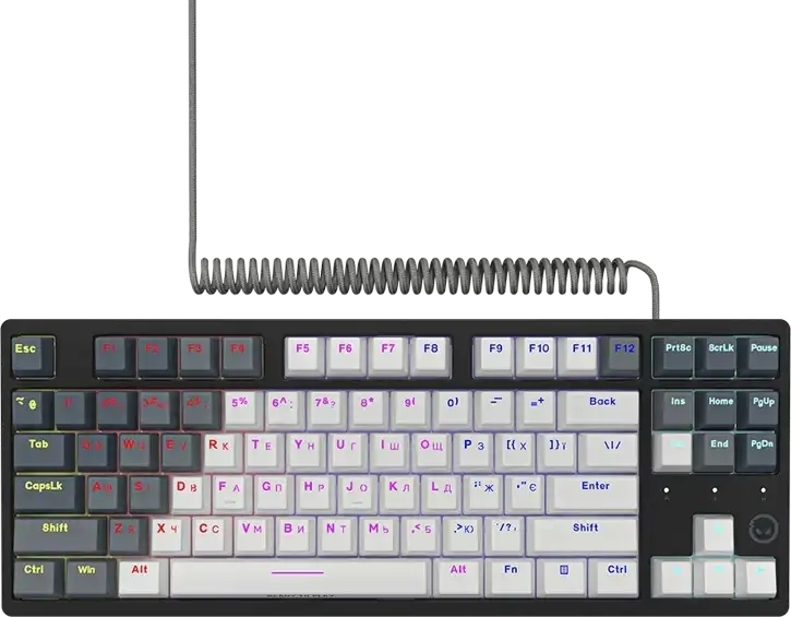Игровая клавиатура Lorgar Azar 514TKL EN/UA Mechanical RGB White