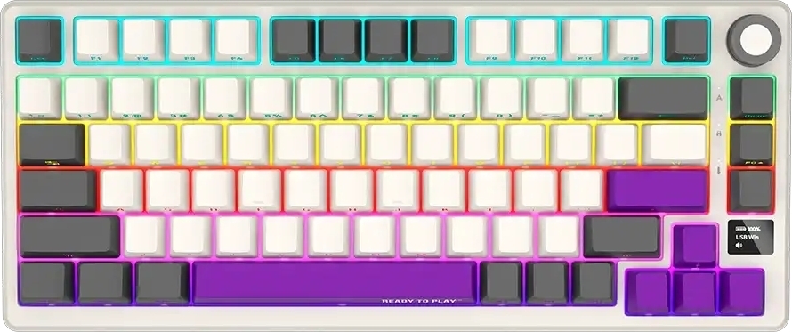 Игровая клавиатура Lorgar KBP7075W Wireless Gaming Mechanical Pro Beige (LRG-KBP7075W-RT-US) фото1