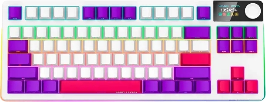 Ігрова клавіатура Lorgar KBP70TKLW Wireless TKL Mechanical Pro White (LRG-KBP70TKLW-WH-US) фото1