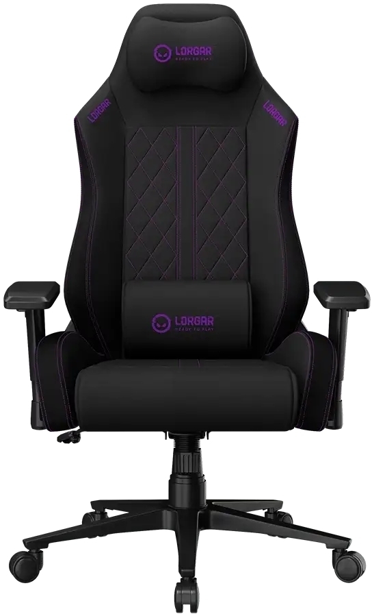 Кресло игровое Lorgar CHA41 Black/purple (LRG-CHA41-BK-PR) фото1